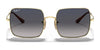 Ray-Ban SQUARE RB1971 Sunglasses | Size 54 / Arista Gold №914751 / Light Brown Gradient (2N 30.5%)