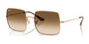 Ray-Ban SQUARE RB1971 Sunglasses | Size 54 / Rosegold №920251 / Clear Gradient Brown (2N 30.5%)