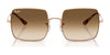 Ray-Ban SQUARE RB1971 Sunglasses | Size 54 / Arista Gold №914751 / Light Brown Gradient (2N 30.5%)