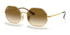 Ray-Ban OCTAGON RB1972 Sunglasses | Size 54 / Arista Gold №914751 / Light Brown Gradient (2N 30.5%)