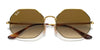 Ray-Ban OCTAGON RB1972 Sunglasses | Size 54 / Gold №919631 / G-15 Green (3N 13.2%)