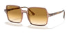 Ray-Ban SQUARE II RB1973 Sunglasses | Size 53 / Transparent Brown №128151 / Light Brown Gradient (2N 30.5%)
