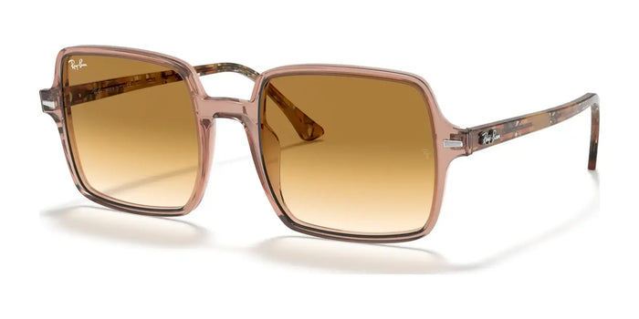 Ray-Ban SQUARE II RB1973 Sunglasses | Size 53 / Transparent Brown №128151 / Light Brown Gradient (2N 30.5%)