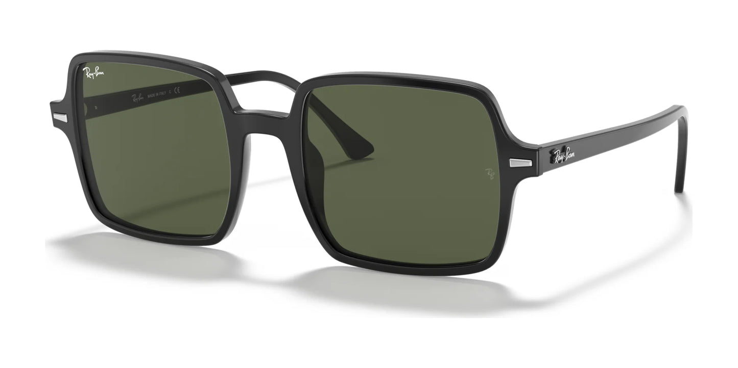 Ray-Ban SQUARE II RB1973 Sunglasses Black / G-15 Green