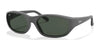 Ray-Ban DADDY-O RB2016 Sunglasses | Size 59 / Rubber Black №W2578 / Green (3N 12.9%)