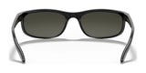 These black Ray-Ban PREDATOR 2 RB2027 Sunglasses in Size 62 are sleek and modern, featuring dark lenses with UV protection for a stylish edge.