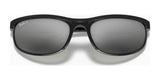 Ray-Ban PREDATOR 2 RB2027 Sunglasses, Size 62, offers a modern wraparound frame with reflective lenses designed for optimal UV protection against a crisp white background.