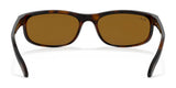 Front view of Ray-Ban PREDATOR 2 RB2027 Sunglasses, tortoiseshell frame, brown lenses with UV protection, on a white background.