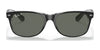 Ray-Ban NEW WAYFARER RB2132 Sunglasses | Size 55 / Black №901L / G-15 Green (3N 13.2%)
