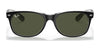 Ray-Ban NEW WAYFARER RB2132 Sunglasses | Size 55 / Black №901L / G-15 Green (3N 13.2%)