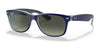 Ray-Ban NEW WAYFARER RB2132 Sunglasses | Size 55 / Blue №605371 / Grey (3N 14.02%)