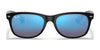Ray-Ban NEW WAYFARER RB2132 Sunglasses | Size 55 / Black №901L / G-15 Green (3N 13.2%)