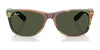 Ray-Ban NEW WAYFARER RB2132 Sunglasses | Size 55 / Black №901L / G-15 Green (3N 13.2%)