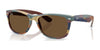 Ray-Ban NEW WAYFARER RB2132 Sunglasses | Size 55 / Brown & Blue Camuflage №682533 / Dark Brown (3N 13%)