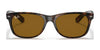 Ray-Ban NEW WAYFARER RB2132 Sunglasses | Size 55 / Black №901L / G-15 Green (3N 13.2%)
