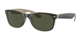 Ray-Ban NEW WAYFARER RB2132 Sunglasses | Size 52 Black / G-15 Green