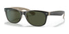 Ray-Ban NEW WAYFARER RB2132 Sunglasses | Size 55 / Black №875 / G-15 Green (3N 13.2%)