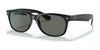 Ray-Ban NEW WAYFARER RB2132 Sunglasses | Size 55 / Black №901/58 / Green (Polarized) (3P 11%)