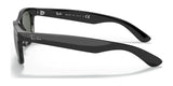 The Ray-Ban NEW WAYFARER RB2132 sunglasses, size 52, offer superior sun protection and display the "Made in Italy" text embossed inside the arms from a sleek side view.