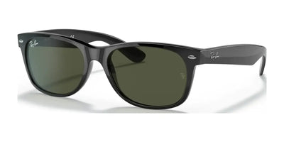 Ray-Ban NEW WAYFARER RB2132 Sunglasses | Size 55 Black / G-15 Green