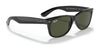 Ray-Ban NEW WAYFARER RB2132 Sunglasses | Size 55 / Black №901L / G-15 Green (3N 13.2%)