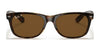 Ray-Ban NEW WAYFARER RB2132 Sunglasses | Size 55 / Black №901L / G-15 Green (3N 13.2%)