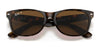 Ray-Ban NEW WAYFARER RB2132 Sunglasses | Size 55 / Black №901L / G-15 Green (3N 13.2%)