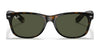 Ray-Ban NEW WAYFARER RB2132 Sunglasses | Size 55 / Black №901L / G-15 Green (3N 13.2%)