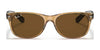 Ray-Ban NEW WAYFARER RB2132 Sunglasses | Size 55 / Black №901L / G-15 Green (3N 13.2%)