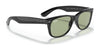 Ray-Ban NEW WAYFARER RB2132F Sunglasses / Black №601/64 / Blue/Grey Classic (1N 54.8%) / Size 55