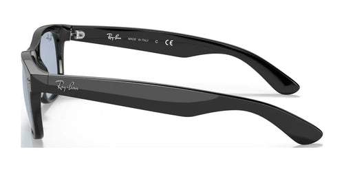 Ray-Ban NEW WAYFARER RB2132F Sunglasses / Black №601/64 / Blue / Grey Classic (1N 54.8%) / Size 55