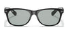 Ray-Ban NEW WAYFARER RB2132F Sunglasses / Black №601/64 / Blue/Grey Classic (1N 54.8%) / Size 55