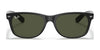 Ray-Ban NEW WAYFARER RB2132F Sunglasses / Black №601/64 / Blue/Grey Classic (1N 54.8%) / Size 55