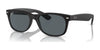 Ray-Ban NEW WAYFARER RB2132F Sunglasses / Rubber Black №622/R5 / Blue (3N 10.7%) / Size 55