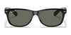 Ray-Ban NEW WAYFARER RB2132F Sunglasses / Black №601/64 / Blue/Grey Classic (1N 54.8%) / Size 55