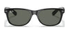 Ray-Ban NEW WAYFARER RB2132F Sunglasses / Black №601/64 / Blue/Grey Classic (1N 54.8%) / Size 55