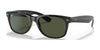 Ray-Ban NEW WAYFARER RB2132F Sunglasses / Black №901L / G-15 Green (3N 13.2%) / Size 55