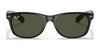 Ray-Ban NEW WAYFARER RB2132F Sunglasses / Black №601/64 / Blue/Grey Classic (1N 54.8%) / Size 55