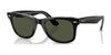 Ray-Ban WAYFARER RB2140 Sunglasses / Black On Transparent №129431 / Green (3N 13.2%) / Size 50
