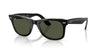 Ray-Ban WAYFARER RB2140F Sunglasses / Black On Transparent №129431 / Green (3N 13.2%) / Size 52