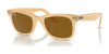 Ray-Ban WAYFARER RB2140F Sunglasses / Photo Striped Brown №140833 / Brown (3N 14.6%) / Size 52