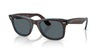 Ray-Ban WAYFARER RB2140F Sunglasses / Brown On Transparent Blue №1446R5 / Blue (3N 10.7%) / Size 52