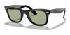 Ray-Ban WAYFARER RB2140F Sunglasses / Black №601/52 / Green (1N 46.6%) / Size 52