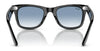 Ray-Ban WAYFARER RB2140F Sunglasses / Black №901/64 / Blue/Grey Classic (1N 54.8%) / Size 52