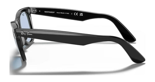 Ray-Ban WAYFARER RB2140F Sunglasses / Black №901/64 / Blue/Grey Classic (1N 54.8%) / Size 52
