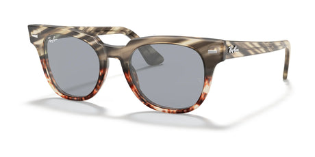 The Ray-Ban METEOR RB2168 sunglasses, size 50, feature a chic tortoiseshell design with gray lenses and distinctive frames, providing excellent UV protection while blending style and functionality seamlessly.