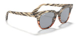 Ray-Ban METEOR RB2168 sunglasses, size 50, offer UV protection with tortoiseshell frames and dark lenses, casting soft shadows on a white surface.