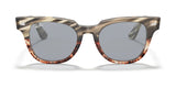 The Ray-Ban METEOR RB2168 Sunglasses in size 50, featuring a tortoiseshell frame and dark lenses, offer stylish designer eyewear with essential UV protection, all displayed on a crisp white background.