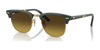 Ray-Ban CLUBMASTER FOLDING RB2176 Sunglasses | Size 51 / Green On Gold №136885 / Brown (3N 15%)