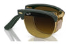 Ray-Ban CLUBMASTER FOLDING RB2176 Sunglasses | Size 51 / Black №901 / G-15 Green (3N 13.2%)